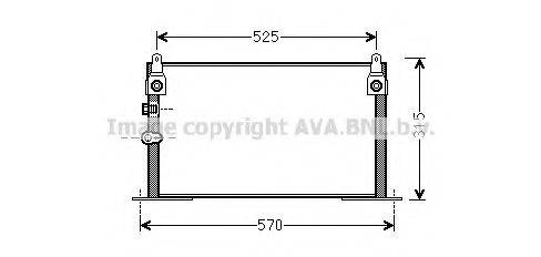 AVA QUALITY COOLING TOA5585 Конденсатор, кондиціонер