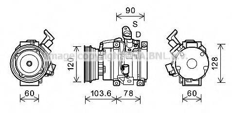 AVA QUALITY COOLING TOK631 Компресор, кондиціонер