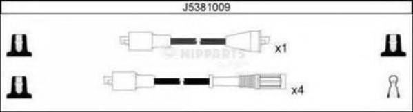 NIPPARTS J5381009 Комплект дротів запалювання