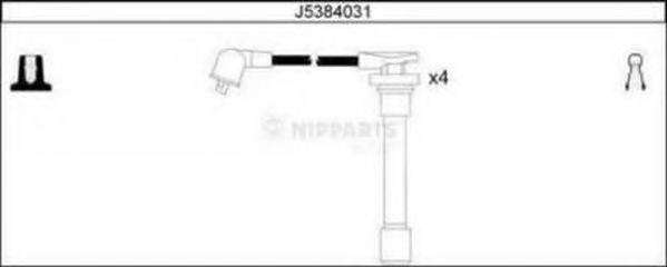 NIPPARTS J5384031 Комплект дротів запалювання