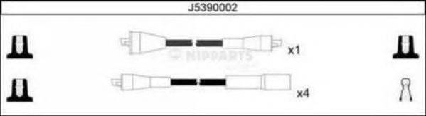 NIPPARTS J5390002 Комплект проводов зажигания