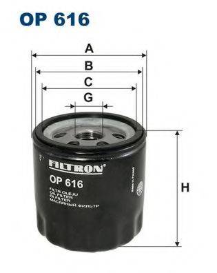 FILTRON OP616 Масляний фільтр