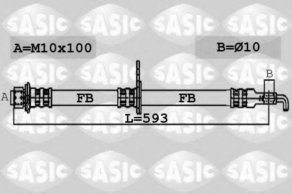 SASIC 6606076 Гальмівний шланг