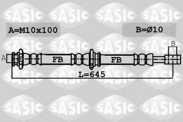 SASIC 6606159 Гальмівний шланг