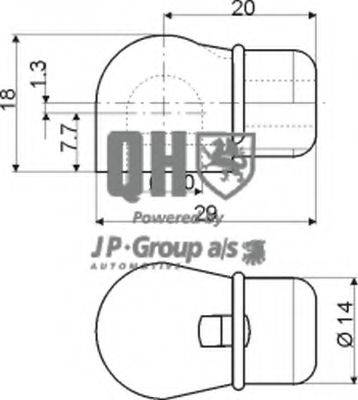 JP GROUP QTS128160 Газова пружина, кришка багажника