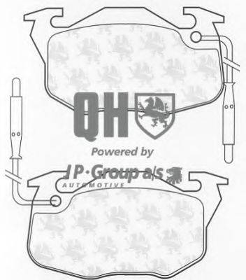 JP GROUP 4163600219 Комплект гальмівних колодок, дискове гальмо