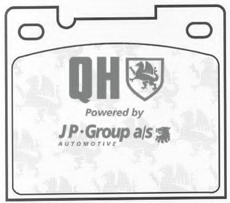 JP GROUP BP731 Комплект гальмівних колодок, дискове гальмо