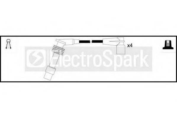 STANDARD OEK1026 Комплект дротів запалювання