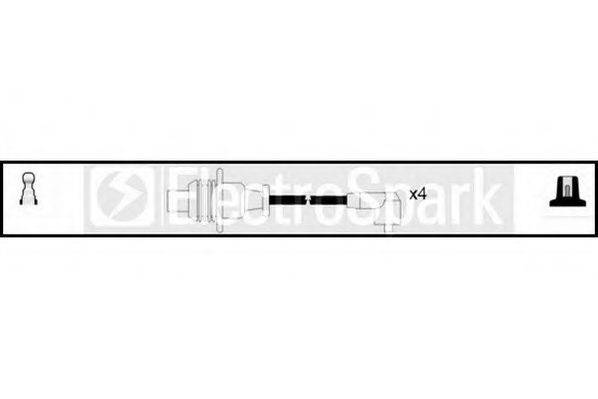STANDARD OEK217 Комплект проводов зажигания