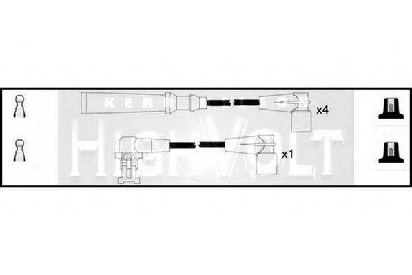 STANDARD OEF686 Комплект дротів запалювання