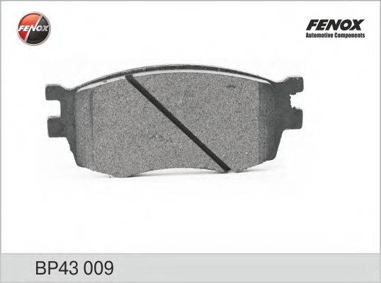 FENOX 24318 Комплект гальмівних колодок, дискове гальмо