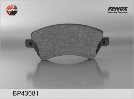 FENOX 23818 Комплект гальмівних колодок, дискове гальмо