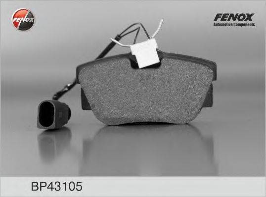 FENOX BP43105 Комплект гальмівних колодок, дискове гальмо