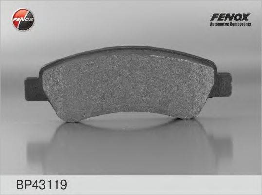FENOX 24465 Комплект гальмівних колодок, дискове гальмо