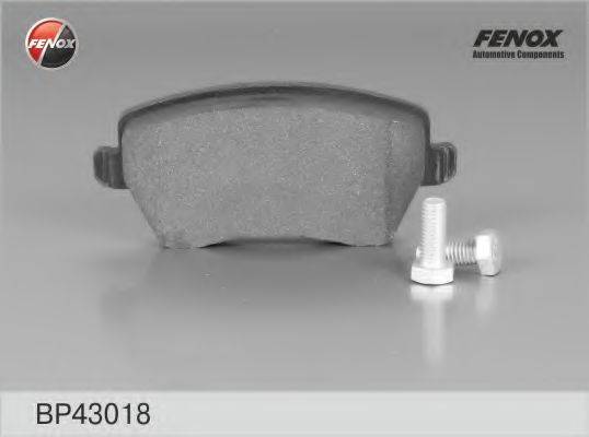 FENOX BP43018 Комплект гальмівних колодок, дискове гальмо