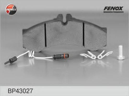 FENOX BP43027 Комплект гальмівних колодок, дискове гальмо