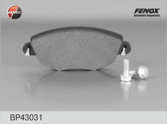FENOX BP43031 Комплект гальмівних колодок, дискове гальмо