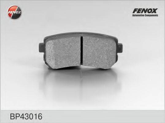 FENOX 24322 Комплект гальмівних колодок, дискове гальмо