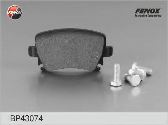 FENOX BP43074 Комплект гальмівних колодок, дискове гальмо