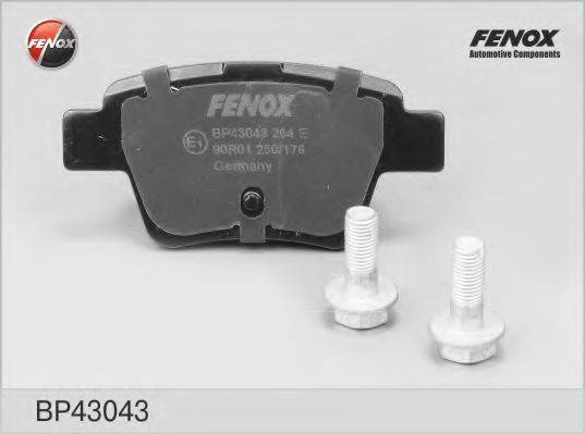 FENOX BP43043 Комплект гальмівних колодок, дискове гальмо