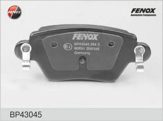 FENOX BP43045 Комплект гальмівних колодок, дискове гальмо