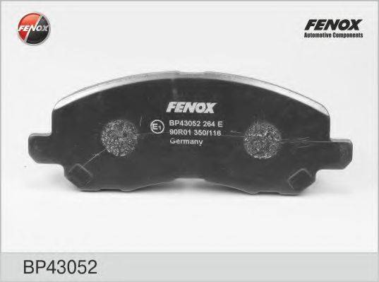 FENOX BP43052 Комплект гальмівних колодок, дискове гальмо