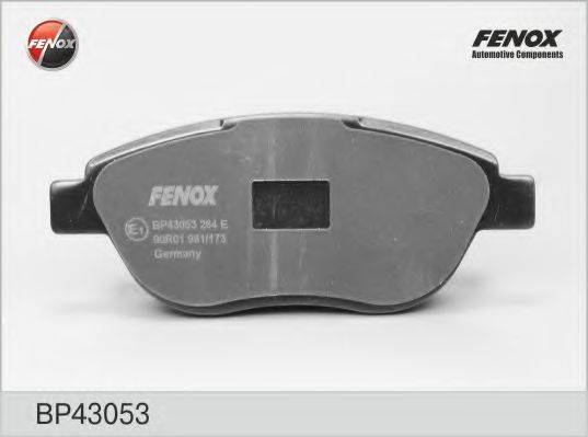 FENOX BP43053 Комплект гальмівних колодок, дискове гальмо