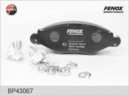 FENOX BP43067 Комплект гальмівних колодок, дискове гальмо