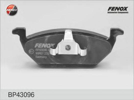 FENOX BP43096 Комплект гальмівних колодок, дискове гальмо