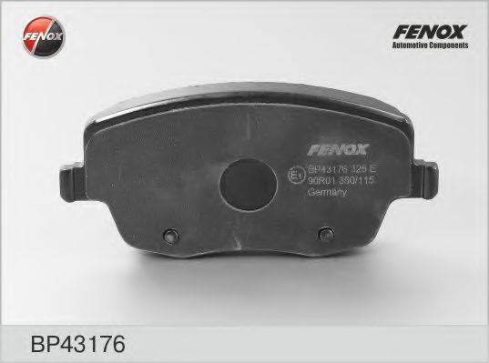 FENOX BP43176 Комплект гальмівних колодок, дискове гальмо