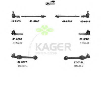 KAGER 800176 Підвіска колеса