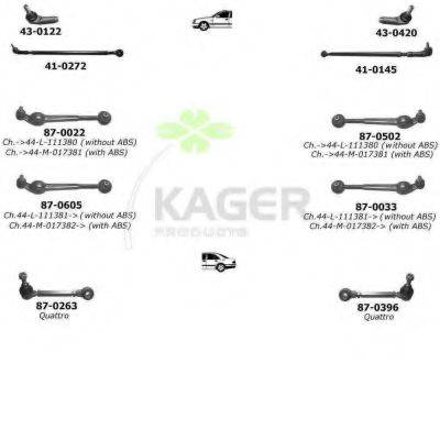 KAGER 800420 Підвіска колеса