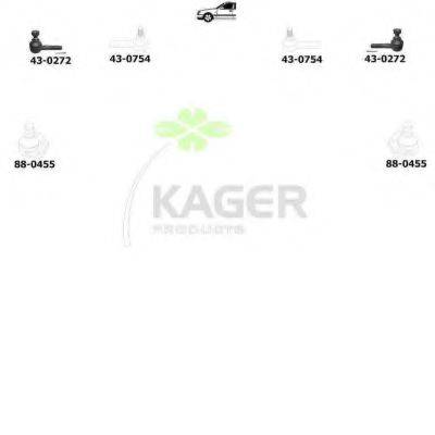 KAGER 800791 Підвіска колеса