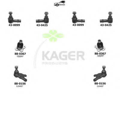 KAGER 801171 Підвіска колеса