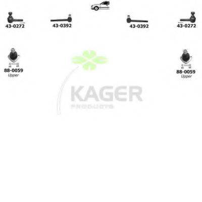 KAGER 801187 Підвіска колеса