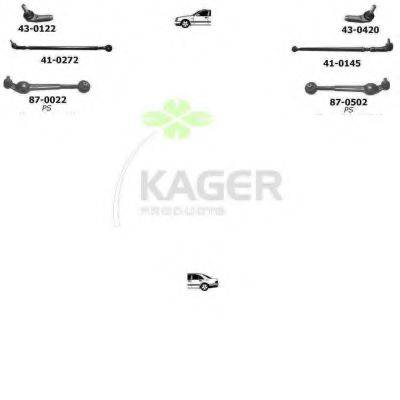 KAGER 801350 Підвіска колеса