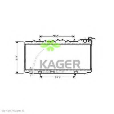 KAGER 310240 Радіатор, охолодження двигуна