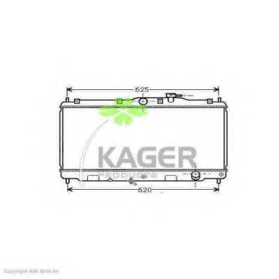 KAGER 310466 Радіатор, охолодження двигуна