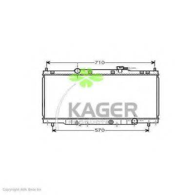 KAGER 310507 Радіатор, охолодження двигуна
