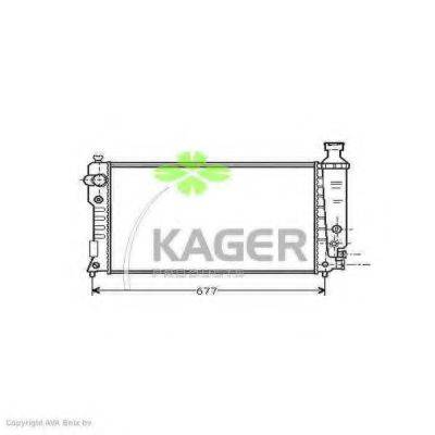KAGER 310852 Радіатор, охолодження двигуна