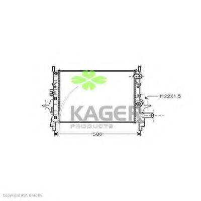 KAGER 310950 Радіатор, охолодження двигуна