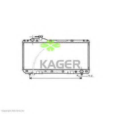 KAGER 311111 Радіатор, охолодження двигуна