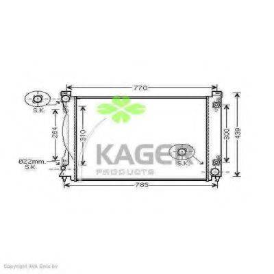 KAGER 311643 Радіатор, охолодження двигуна