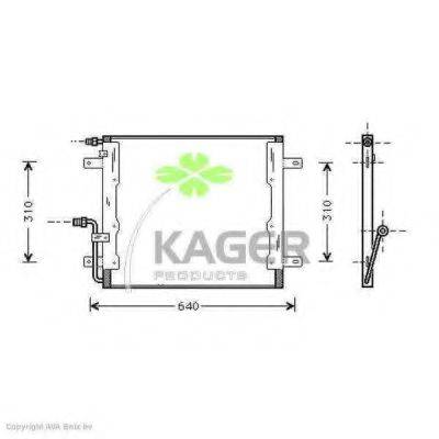 KAGER 946370 Конденсатор, кондиціонер