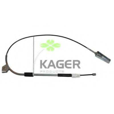 KAGER 580400 Трос, стоянкова гальмівна система