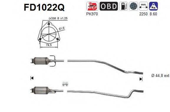 EEC DPF053S Саджовий/частковий фільтр, система вихлопу ОГ