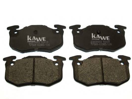 KAWE 810002 Комплект гальмівних колодок, дискове гальмо