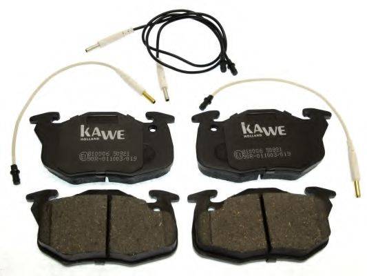 KAWE 810006 Комплект тормозных колодок, дисковый тормоз