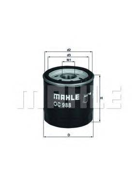 MAHLE ORIGINAL OC988 Масляний фільтр