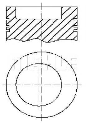 MAHLE ORIGINAL S48130 Поршень